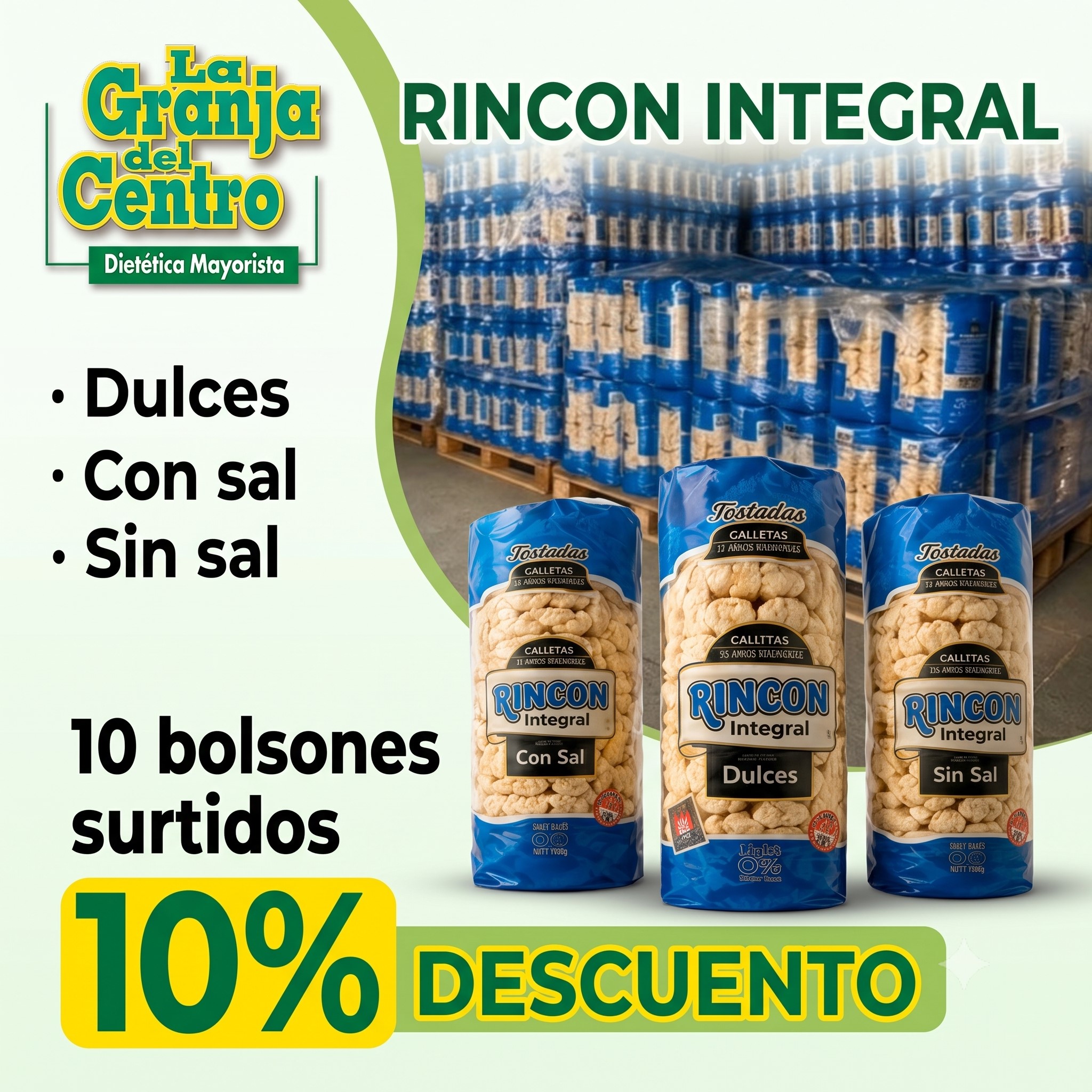 Ofertas y Promociones Discos de Arroz Dulce 12 x 100 grs